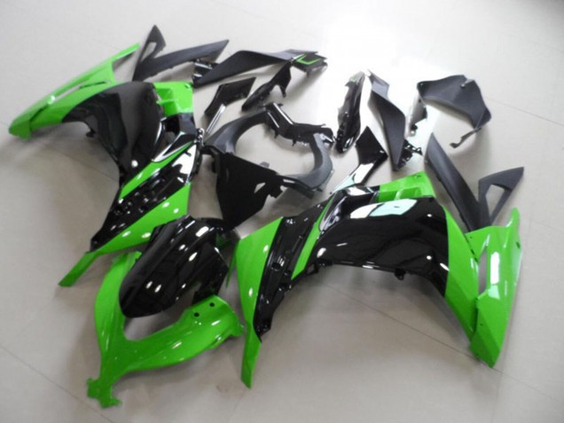 2013-2018 Green Glossy Black Kawasaki ZX300R Motorcycle Fairing UK Stores