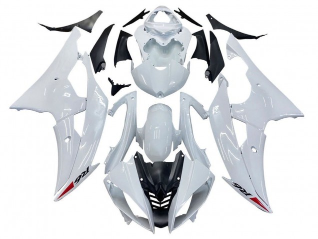 2008-2016 Glossy White Yamaha YZF R6 Motorcycle Fairing Kits UK Stores