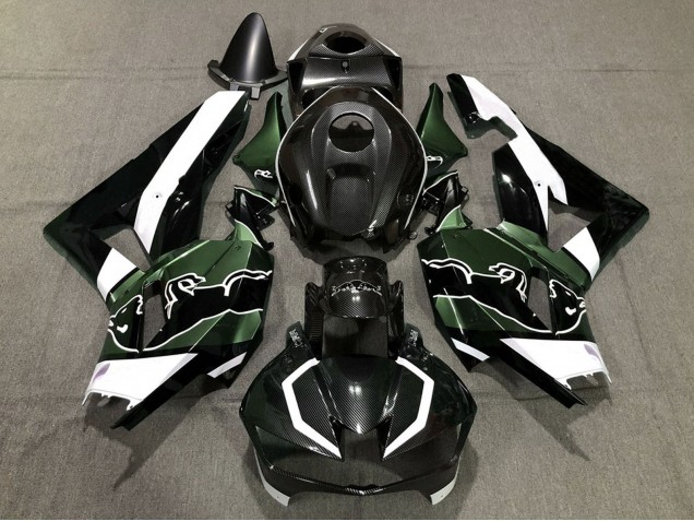 2013-2026 Black Carbon Fiber White Green Bull Honda CBR600RR Motorcycle Fairings UK Stores
