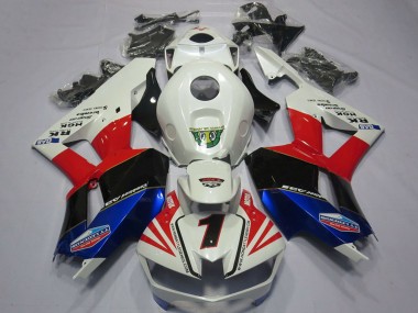 2013-2026 White Red Blue Black Number 1 Honda CBR600RR Motorcycle Fairings UK Stores