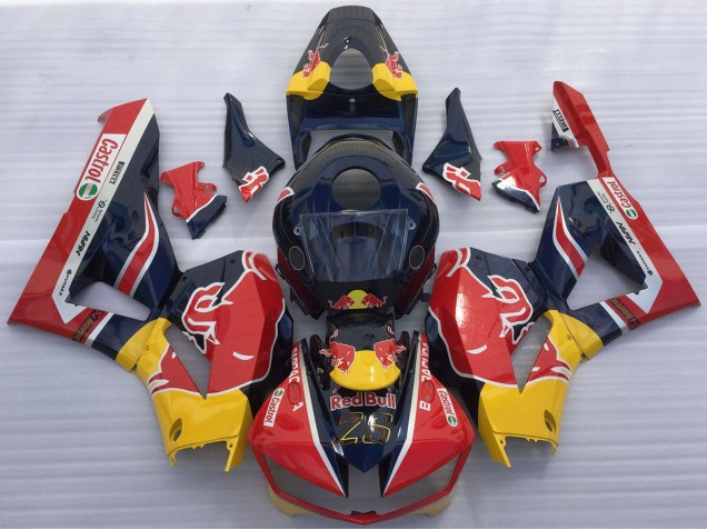 2013-2026 Dark Blue Yellow Red Bull Honda CBR600RR Motorcycle Fairings UK Stores