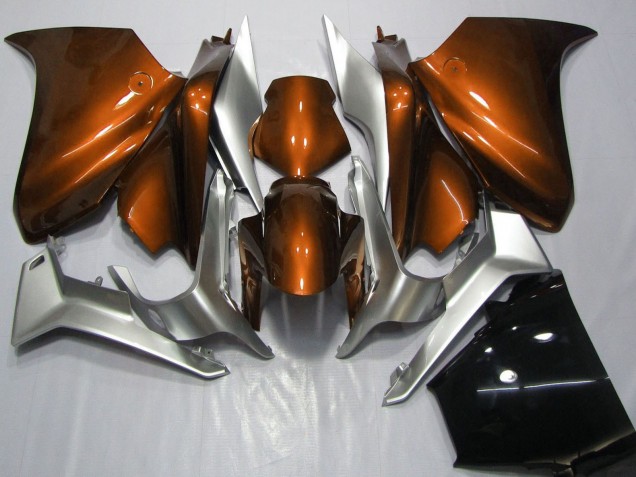 2010-2016 Silver Orange Honda VFR 1200 Motorcycle Fairings UK Stores