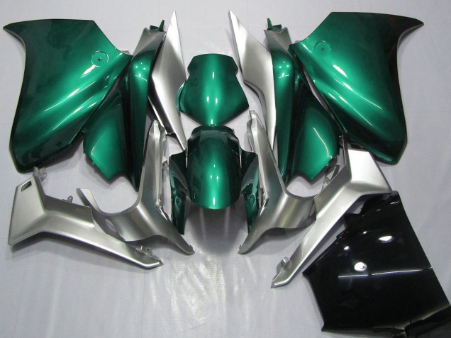 2010-2016 Silver Seafoam Green Honda VFR 1200 Motorcycle Fairings UK Stores