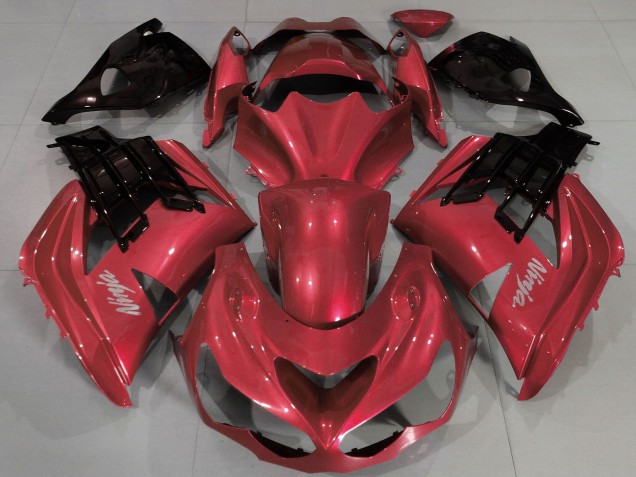 2012-2024 Red Black Kawasaki ZX14R ZZR 1400 Motorcycle Fairings UK Stores