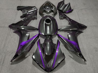 2004-2006 Carbon Fiber Style Purple Yamaha R1 Motorcycle Fairings UK Stores