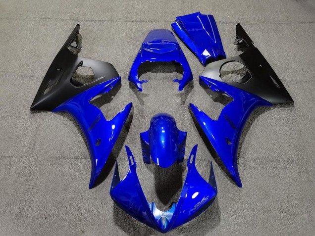 2005 Blue Matte Black Yamaha R6 Motorcycle Fairings UK Stores