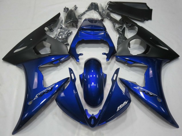 2005 Dark Blue Matte Black Yamaha R6 Motorcycle Fairings UK Stores