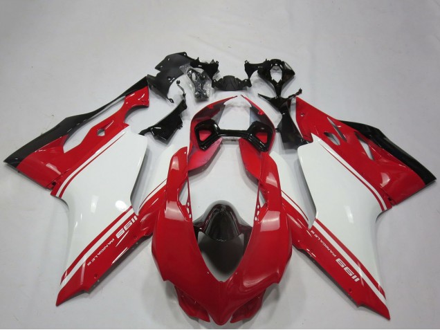 2011-2014 White Red Black OEM Style Ducati 1199 Motorcycle Fairings UK Stores
