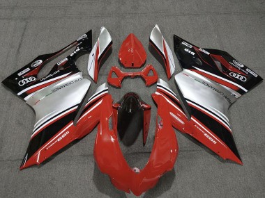 2011-2014 Red Silver Black Performance Ducati 1199 Motorcycle Fairings UK Stores
