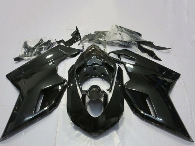 2007-2014 Glossy Black Ducati 848 1098 1198 Motorcycle Fairings UK Stores