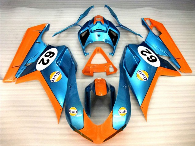 2007-2014 Orange Blue Gulf 62 Ducati 848 1098 1198 Motorcycle Fairings UK Stores