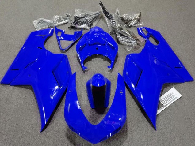 2007-2014 Glossy Blue Plain Ducati 1098 Motorcycle Fairings UK Stores