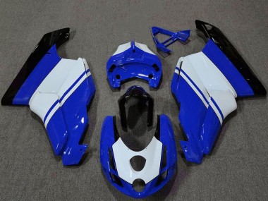 2003-2004 White Blue Glossy Black Ducati 749 999 Motorcycle Fairings UK Stores