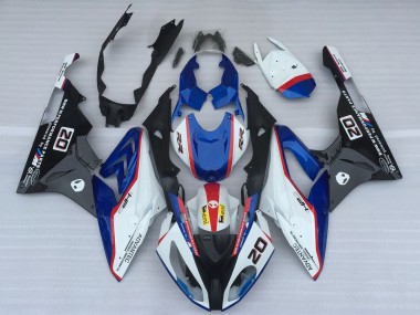 2017-2018 White Blue Red Glossy Black OEM Style BMW S1000RR Motorcycle Fairings UK Stores
