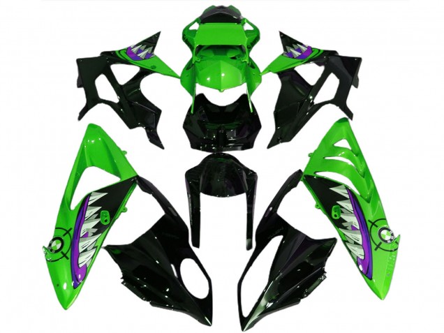 2017-2018 Green Purple Glossy Black Shark BMW S1000RR Motorcycle Fairings UK Stores