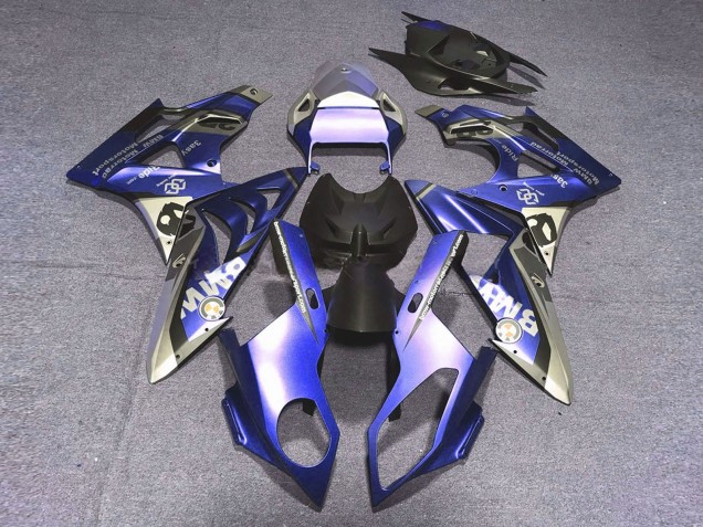 2017-2018 Silver Blue Back BMW S1000RR Motorcycle Fairings UK Stores