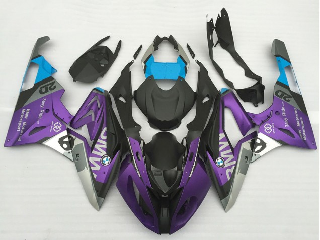 2017-2018 Silver Purple Blue Matte Black BMW S1000RR Motorcycle Fairings UK Stores