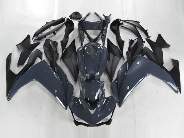2015-2018 Dark Grey Matte Black Yamaha YZF R3/R25 Motorcycle Fairings UK Stores