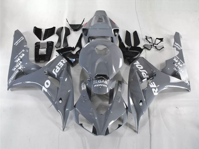 2006-2007 Nardo Grey White Repsol Honda CBR1000RR Motorcycle Fairings UK Stores