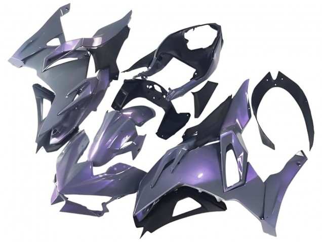 2024-2025 Chameleon Grey Dazz Pearl Purple Kawasaki Ninja 500 EX500R Motorcycle Fairings UK Stores