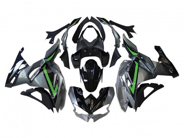2024-2025 Grey Green Black Kawasaki Ninja 500 EX500R Motorcycle Fairings UK Stores