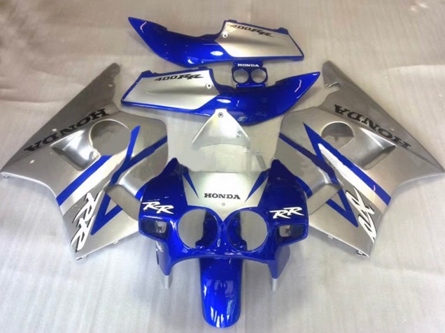 1987-1989 Silver Blue Honda CBR400RR NC23 Motorcycle Fairings UK Stores