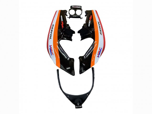 1987-1989 Orange White Red Glossy Black Repsol HRC Honda CBR400RR NC23 Motorcycle Fairings UK Stores