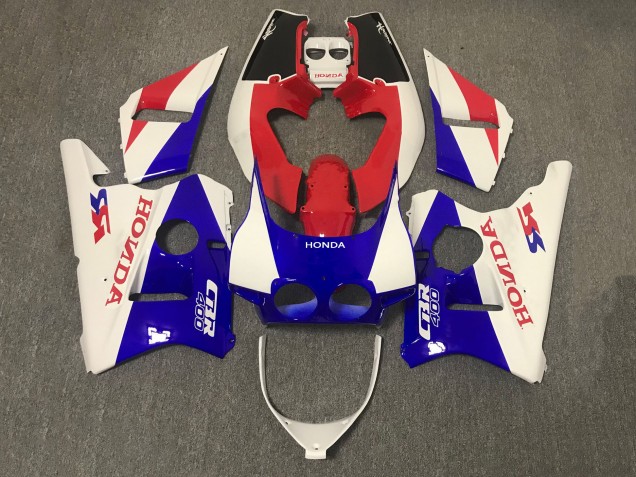 1987-1989 White Red Blue Honda CBR400RR NC23 Motorcycle Fairing UK Stores