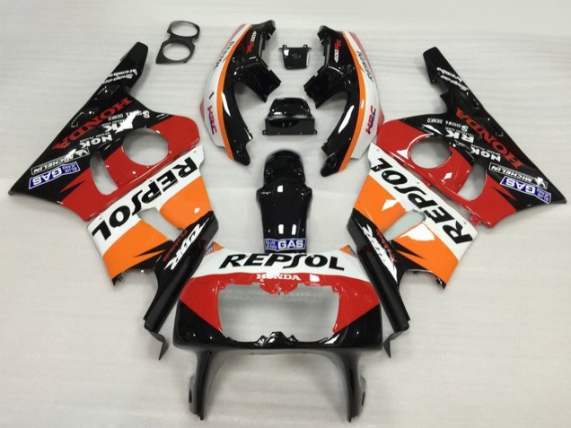 1987-1989 Orange White Red Glossy Black Repsol HRC Honda CBR400RR NC23 Motorcycle Fairing UK Stores