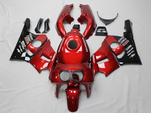 1990-1999 Red Glossy Black Honda CBR400RR NC29 Motorcycle Fairings UK Stores
