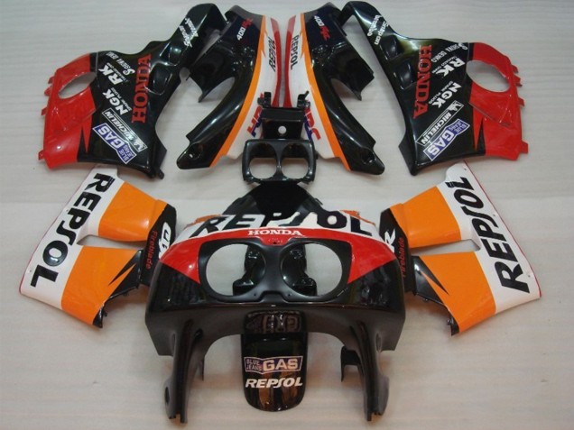 1990-1999 Orange White Red Glossy Black Repsol HRC Honda CBR400RR NC29 Motorcycle Fairings UK Stores