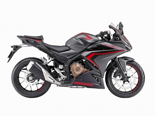 2022 Matte Black Red Honda CBR400R Motorcycle Fairings UK Stores