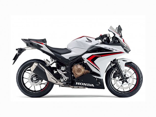 2022 White Red Glossy Black Honda CBR400R Motorcycle Fairings UK Stores