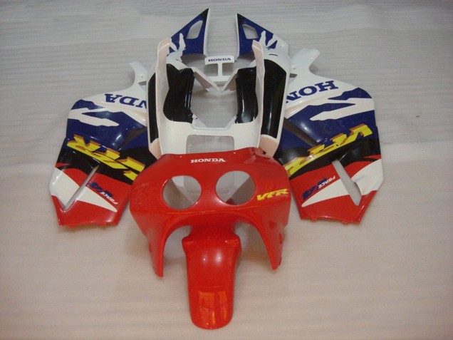 1988-1992 White Blue Red Honda VFR400R NC30 Motorcycle Fairings UK Stores