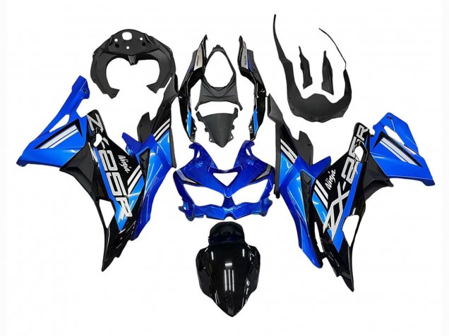 2019-2025 Blue White Matte Black Kawasaki ZX25R ZX-25R Motorcycle Fairings UK Stores
