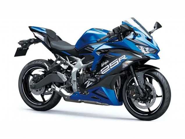 2019-2025 Blue White Matte Black Kawasaki ZX25R ZX-25R Motorcycle Fairings UK Stores