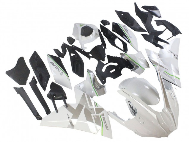 2015-2022 White Silver Green Kawasaki Ninja H2 Motorcycle Fairings UK Stores