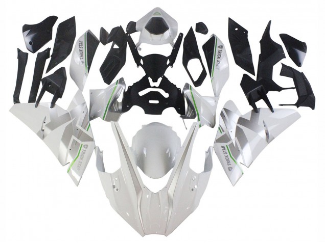 2015-2022 White Silver Green Kawasaki Ninja H2 Motorcycle Fairings UK Stores