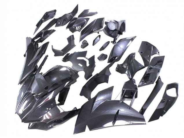 2015-2022 Black Carbon Fiber Kawasaki Ninja H2 Motorcycle Fairings UK Stores
