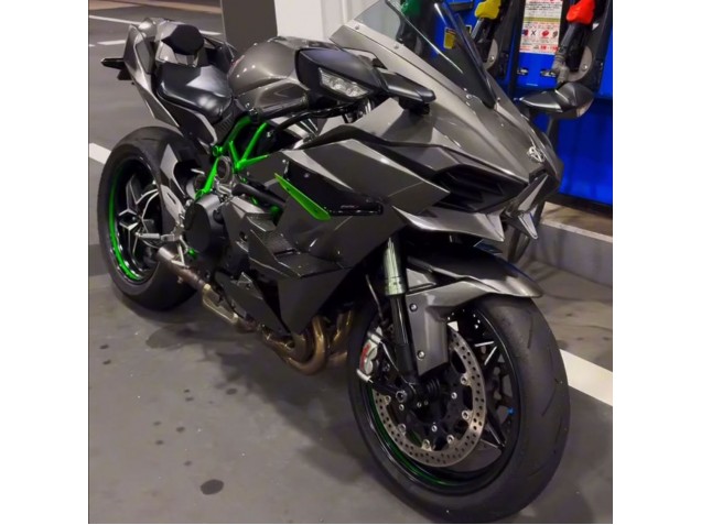 2015-2022 Grey Kawasaki Ninja H2 Bike Fairings UK Stores