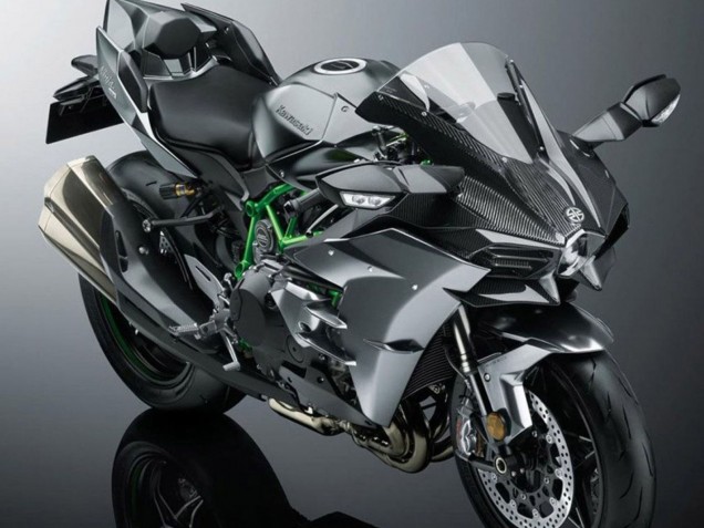 2015-2022 Grey Kawasaki Ninja H2 Motorcycle Fairing UK Stores