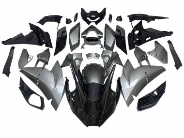 2015-2022 Silver Black Carbon Fiber Kawasaki Ninja H2 Motorcycle Fairings UK Stores