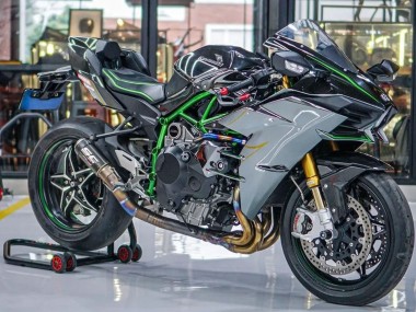 2015-2022 Grey Kawasaki Ninja H2 Motorcycle Fairings UK Stores