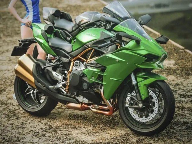 2015-2022 Green Kawasaki Ninja H2 Motorcycle Fairings UK Stores