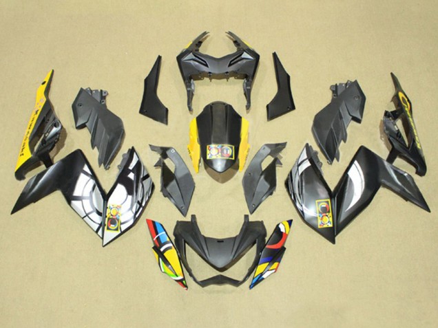 2015-2016 Grey Yellow Blue Red White Kawasaki Z250/Z300 Motorcycle Fairings UK Stores
