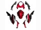 2018-2024 Candy Red Glossy Black Kawasaki Z400 Motorcycle Fairings UK Stores