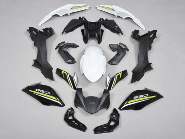 2017-2019 Black White Yellow Kawasaki Ninja Z650 Motorcycle Fairings UK Stores