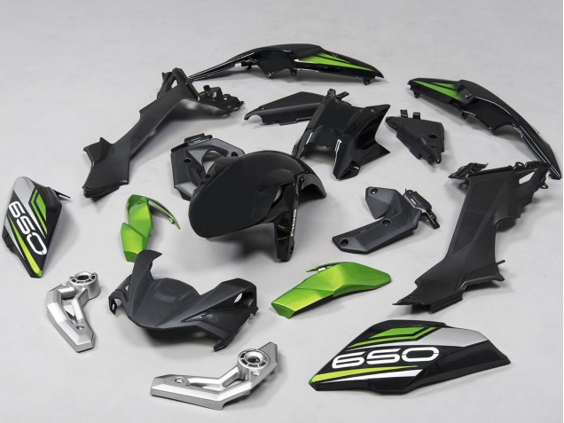 2017-2019 Black Green Silver Kawasaki Ninja Z650 Motorcycle Fairings UK Stores