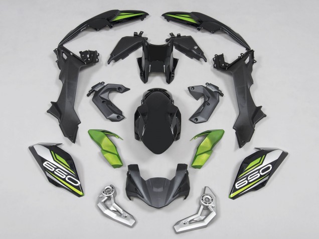 2017-2019 Black Green Silver Kawasaki Ninja Z650 Motorcycle Fairings UK Stores