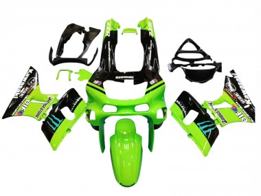 1993-2007 Green Glossy Black Blue Monster Elf Touch4 Bridgestone Kawasaki ZZR400 Motorcycle Fairings UK Stores